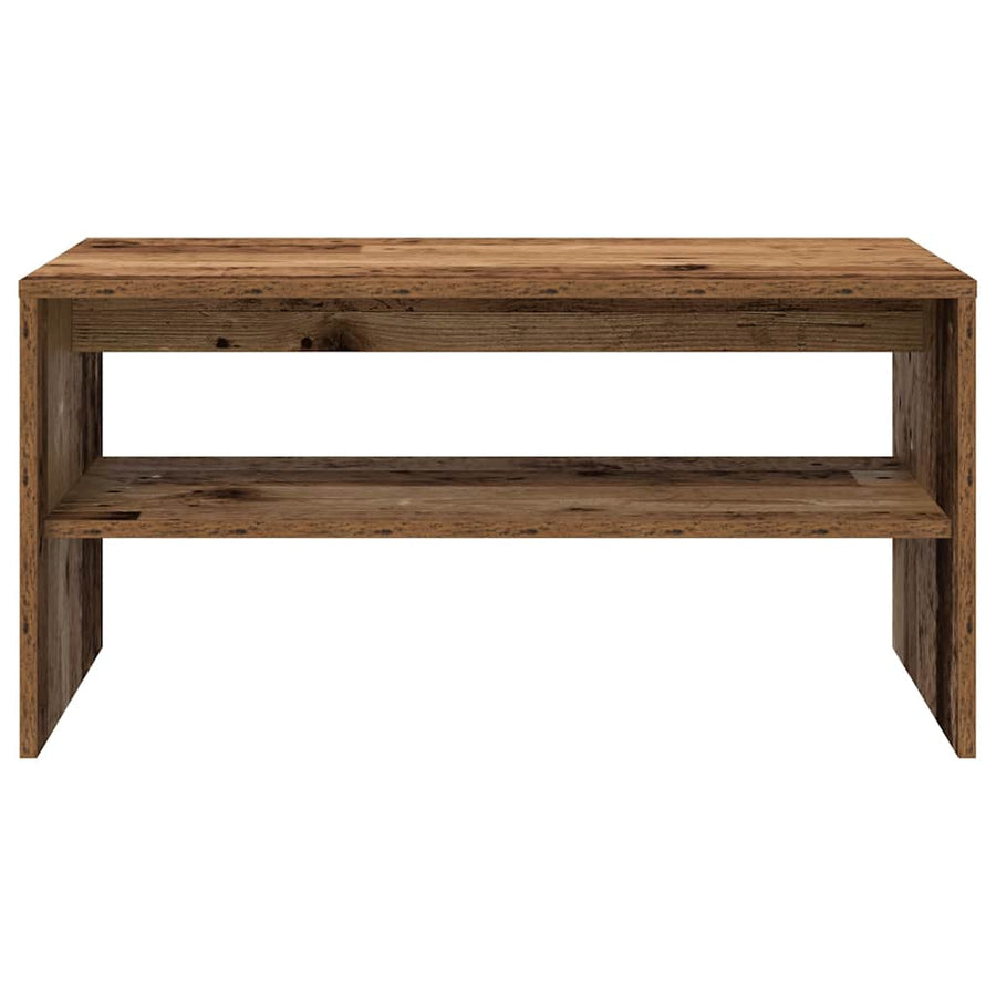 Tv-meubel 80x40x40 cm bewerkt hout oud houtkleurig
