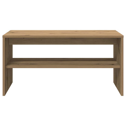 Tv-meubel 80x40x40 cm bewerkt hout artisanaal eikenkleur