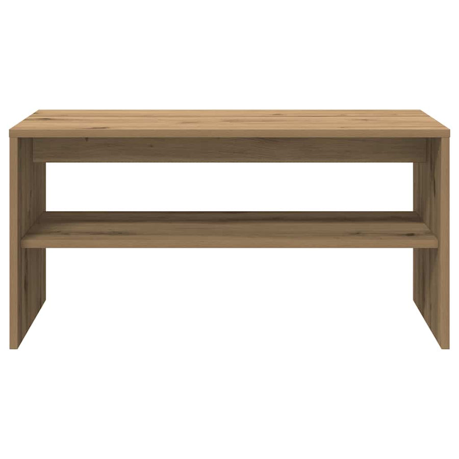 Tv-meubel 80x40x40 cm bewerkt hout artisanaal eikenkleur
