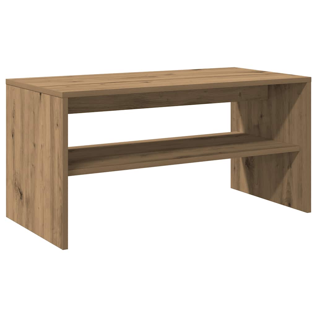 Tv-meubel 80x40x40 cm bewerkt hout artisanaal eikenkleur