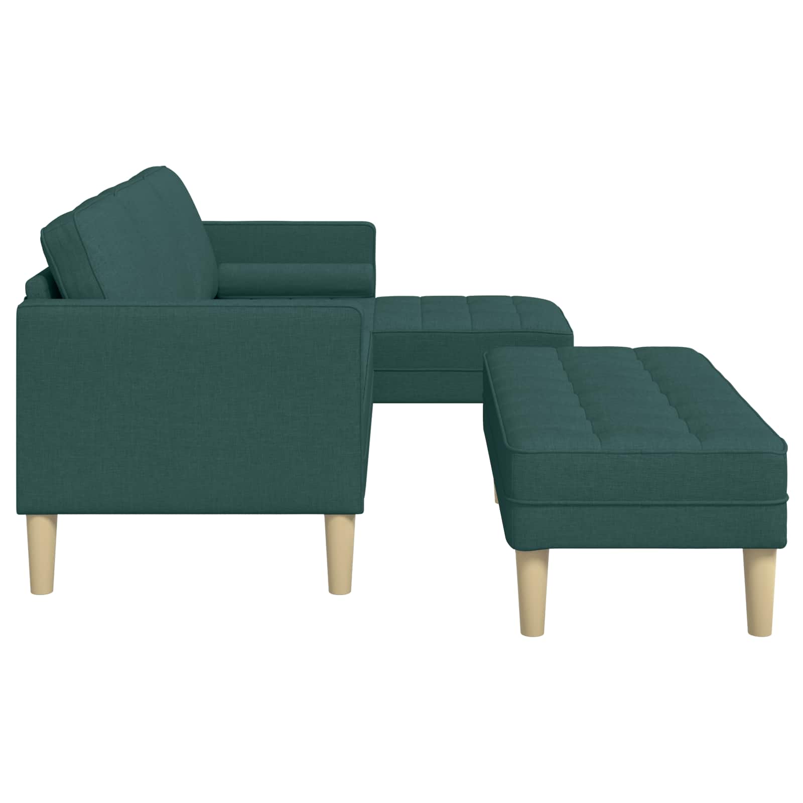 Bankstel Met Kussen 2 Pcs Polyester Donkergroen