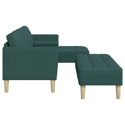 Bankstel Met Kussen 2 Pcs Polyester Donkergroen