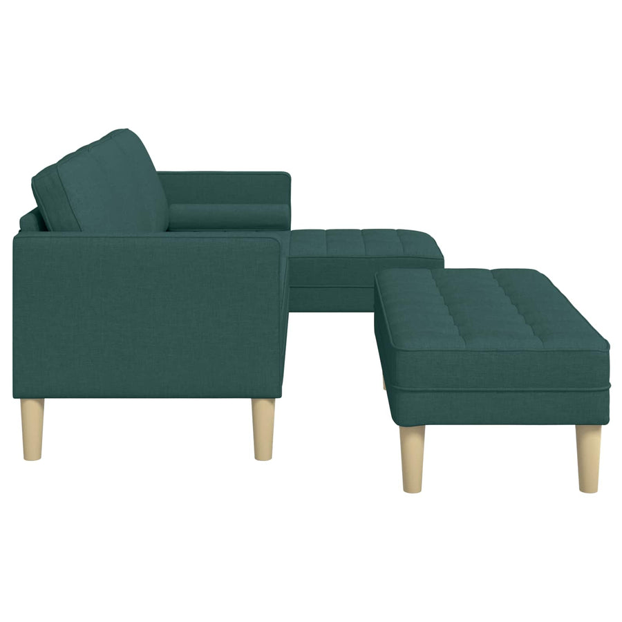 Bankstel Met Kussen 2 Pcs Polyester Donkergroen