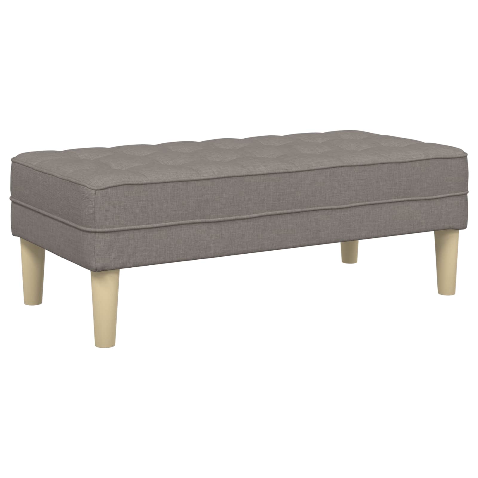 Bankstel Met Kussen 2 Pcs Polyester Taupe