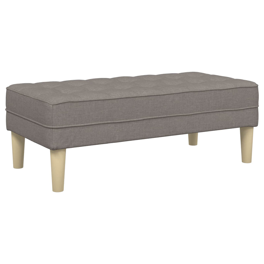 Bankstel Met Kussen 2 Pcs Polyester Taupe