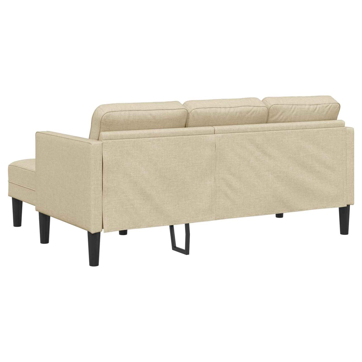 Bankstel met kussen 2 pcs Crème Polyester
