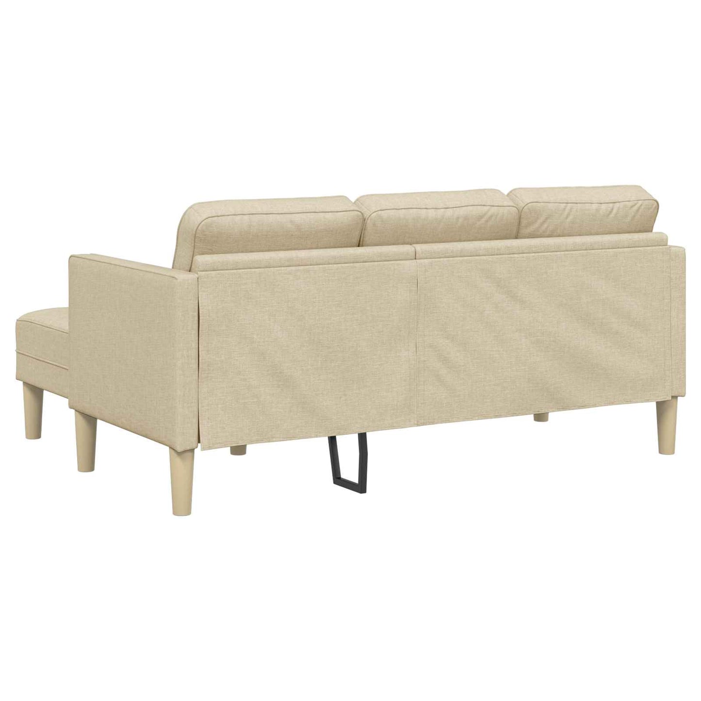 Bankstel met kussen 2 pcs Crème Polyester