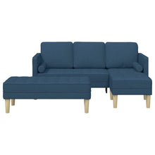 Bankstel 2 Pcs Blauw 173 X 131 X 67 Cm Stof