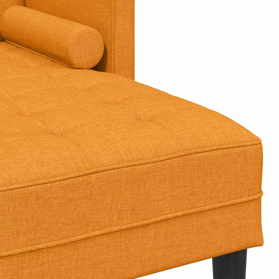 Bankstel 2 Pcs 173 X 131 X 67 Cm Stof Donkergeel