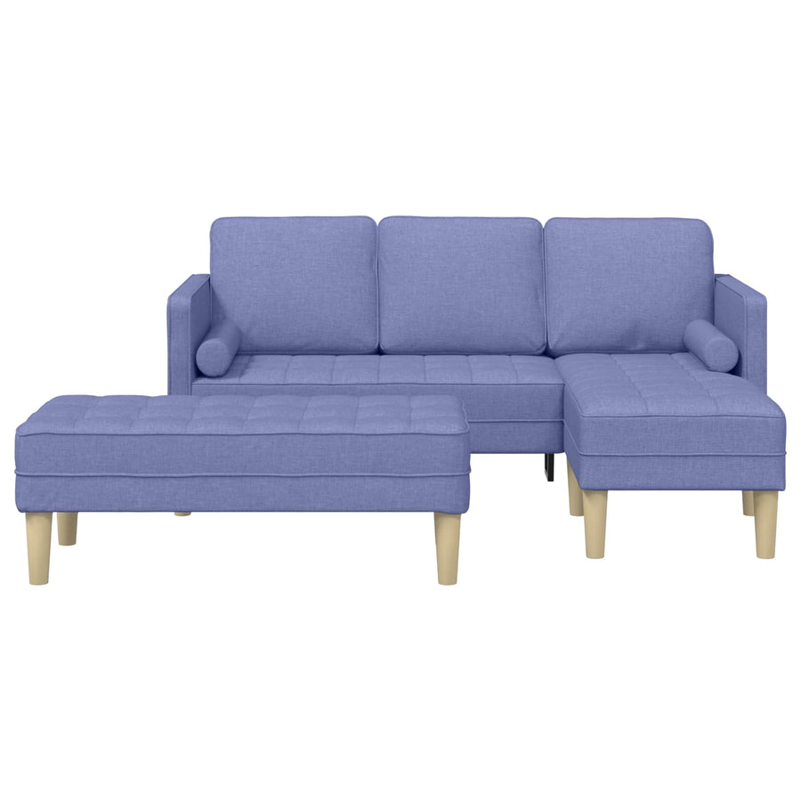 Bankstel Met Kussen 2 Pcs Polyester Jeans blauw