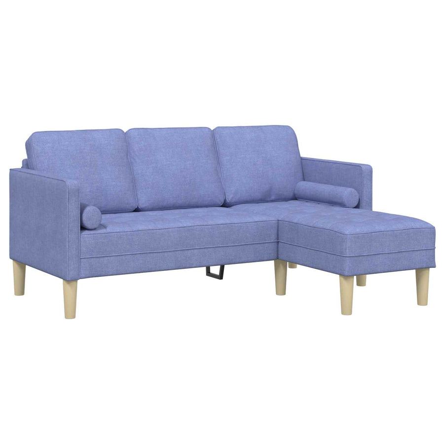 Bankstel Met Kussen 2 Pcs Polyester Jeans blauw