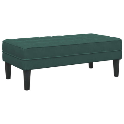 Bankstel Met Kussen 2 Pcs Polyester Donkergroen met bankje