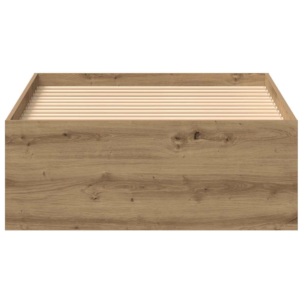 Bedframe zonder matras 75x190 cm spaanplaat ambachtelijk