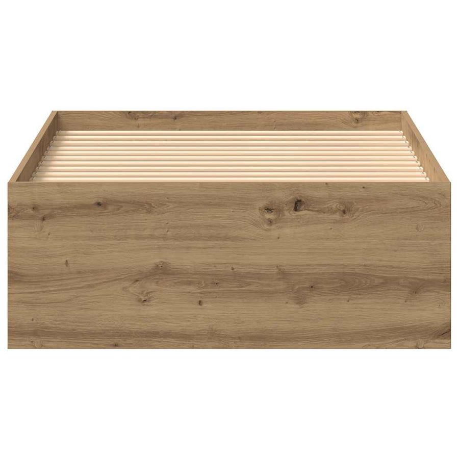 Bedframe zonder matras 75x190 cm spaanplaat ambachtelijk