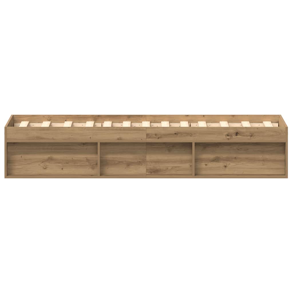 Bedframe zonder matras 75x190 cm spaanplaat ambachtelijk