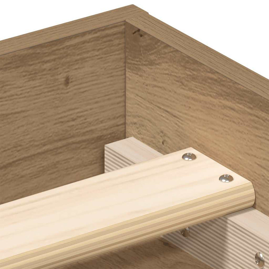 Bedframe zonder matras 75x190 cm spaanplaat ambachtelijk