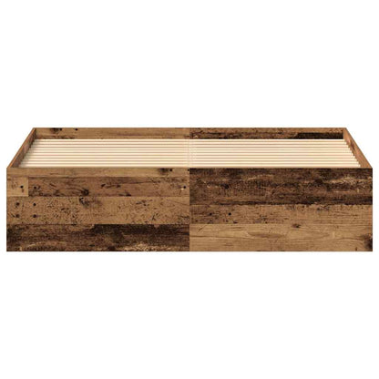 Bedframe zonder matras 150x200 cm bewerkt hout oud hout
