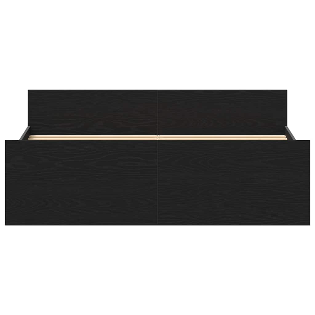 Bedframe zonder matras 120x200 cm bewerkt hout zwart eikenkleur
