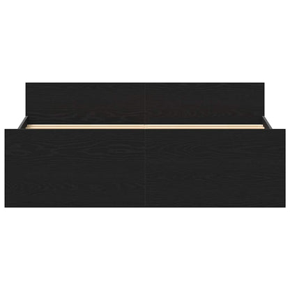Bedframe zonder matras 120x200 cm bewerkt hout zwart eikenkleur