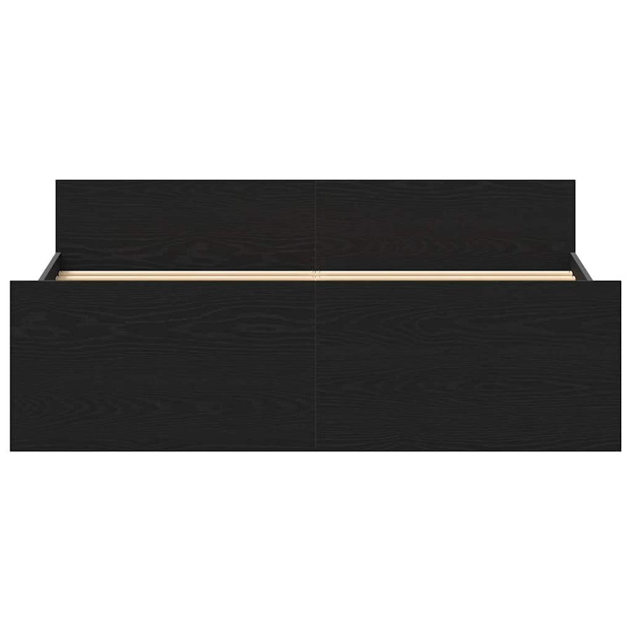 Bedframe zonder matras 120x200 cm bewerkt hout zwart eikenkleur