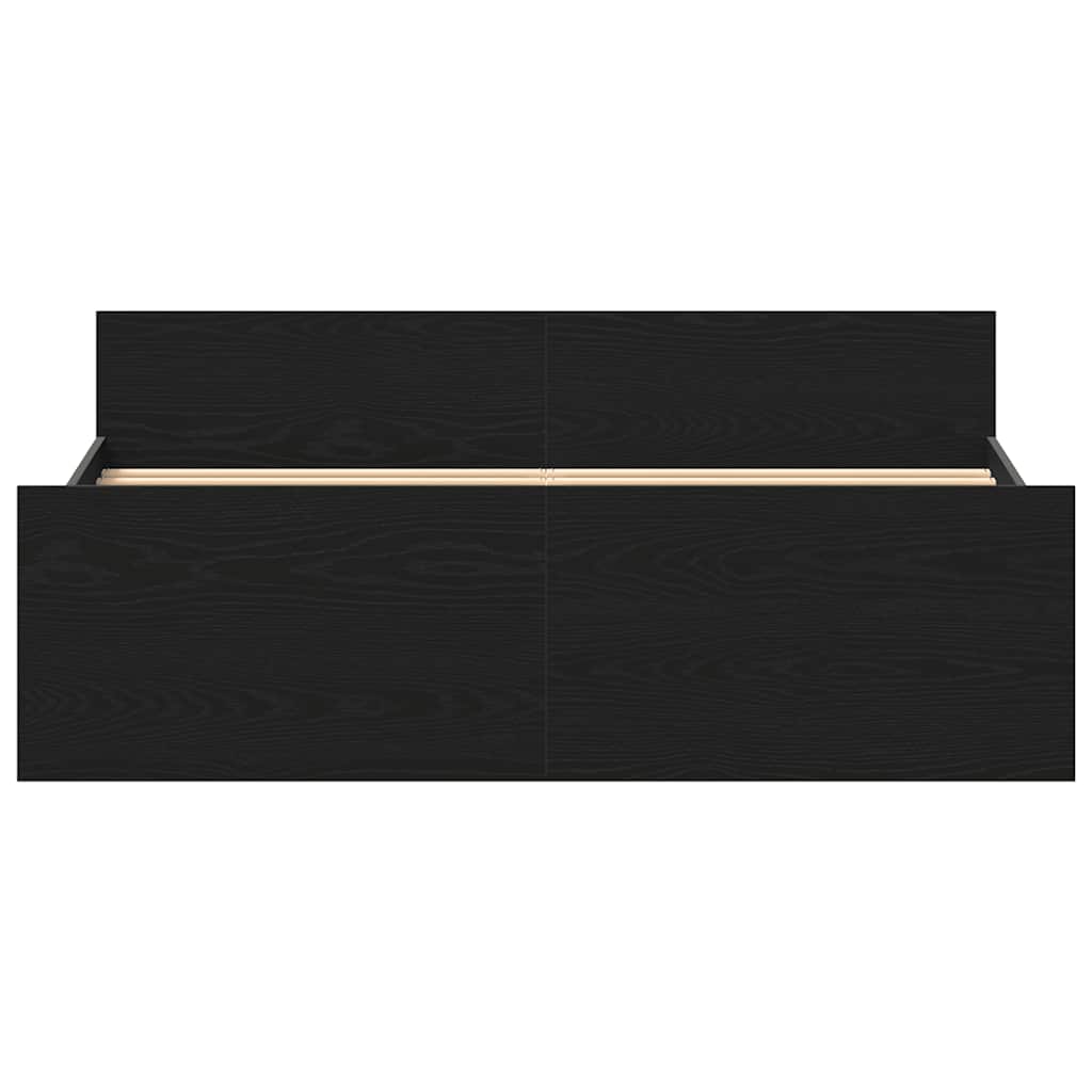Bedframe zonder matras 140x200 cm bewerkt hout zwart eikenkleur