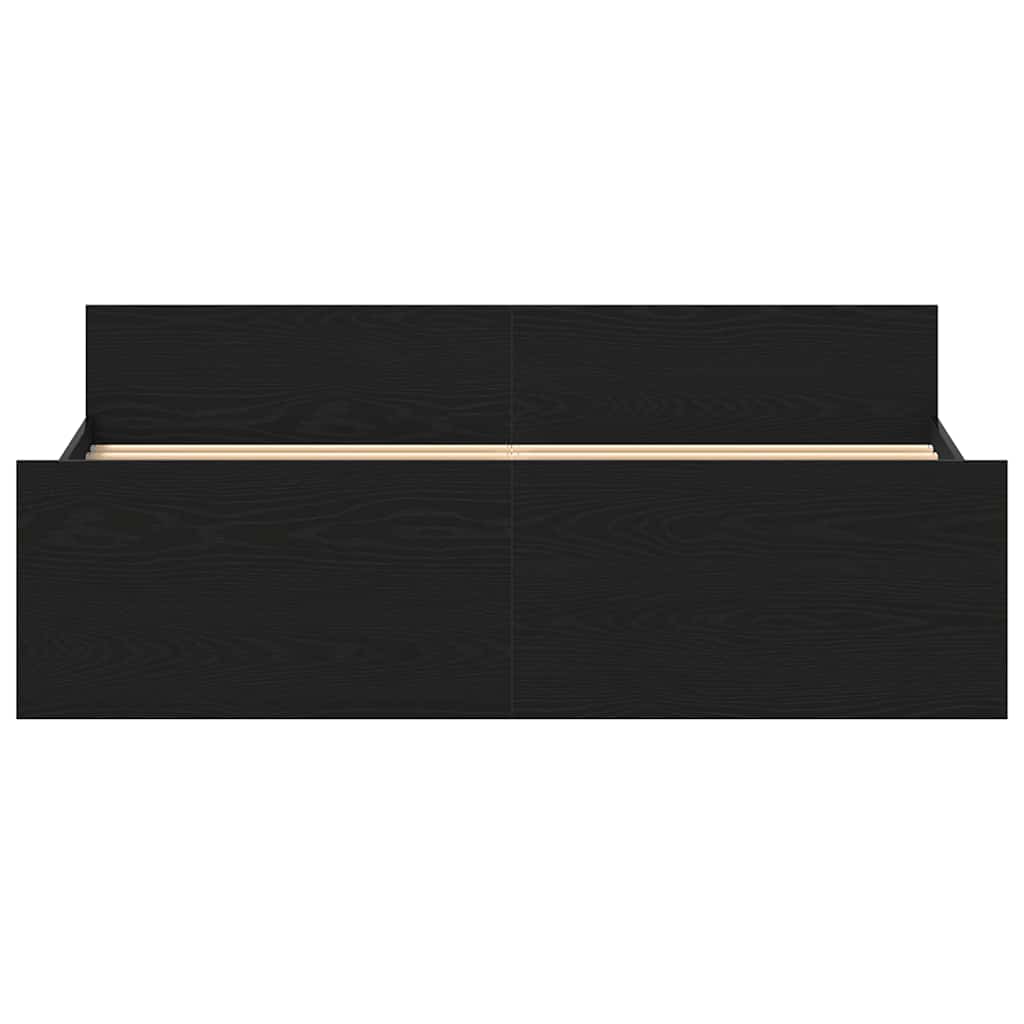 Bedframe zonder matras 160x200 cm bewerkt hout zwart eikenkleur