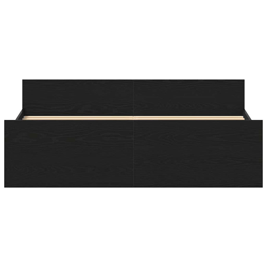 Bedframe zonder matras 160x200 cm bewerkt hout zwart eikenkleur