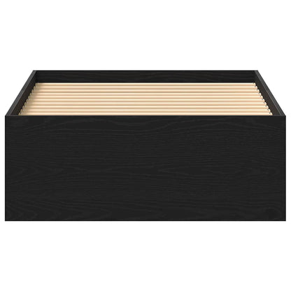 Bedframe zonder matras 100x200 cm spaanplaat zwart eikenkleurig