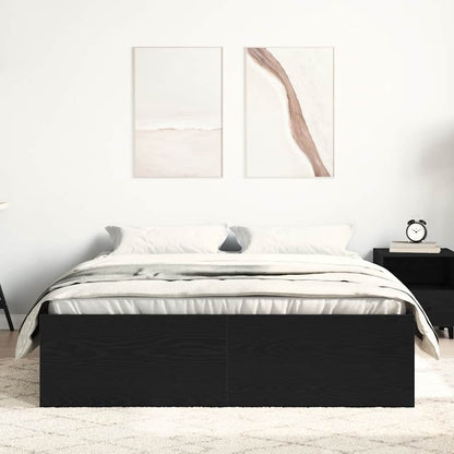 Bedframe zonder matras 120x200 cm bewerkt hout zwart eikenkleur