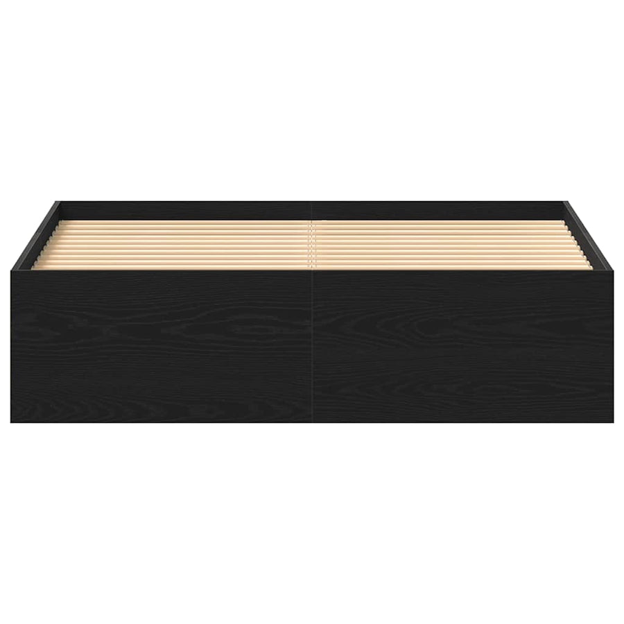 Bedframe zonder matras 120x200 cm bewerkt hout zwart eikenkleur