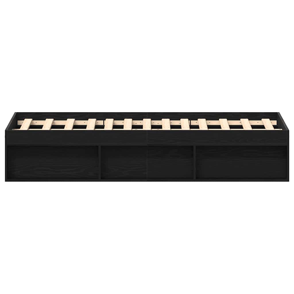 Bedframe zonder matras 120x200 cm bewerkt hout zwart eikenkleur