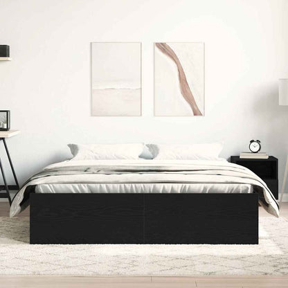 Bedframe zonder matras 160x200 cm bewerkt hout zwart eikenkleur