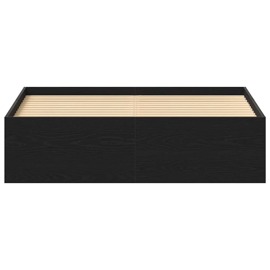 Bedframe zonder matras 120x190 cm bewerkt hout zwart eikenkleur