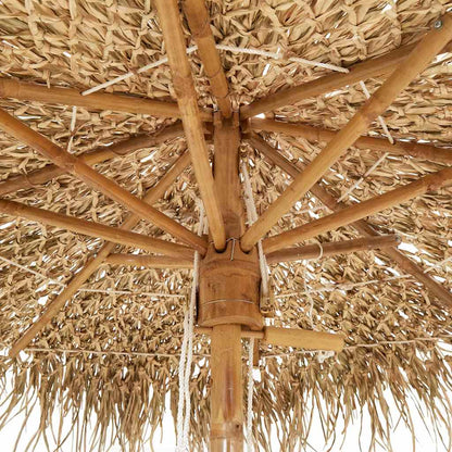 Tiki Paraplu met Bananenblad Luifel 240 cm Bamboe