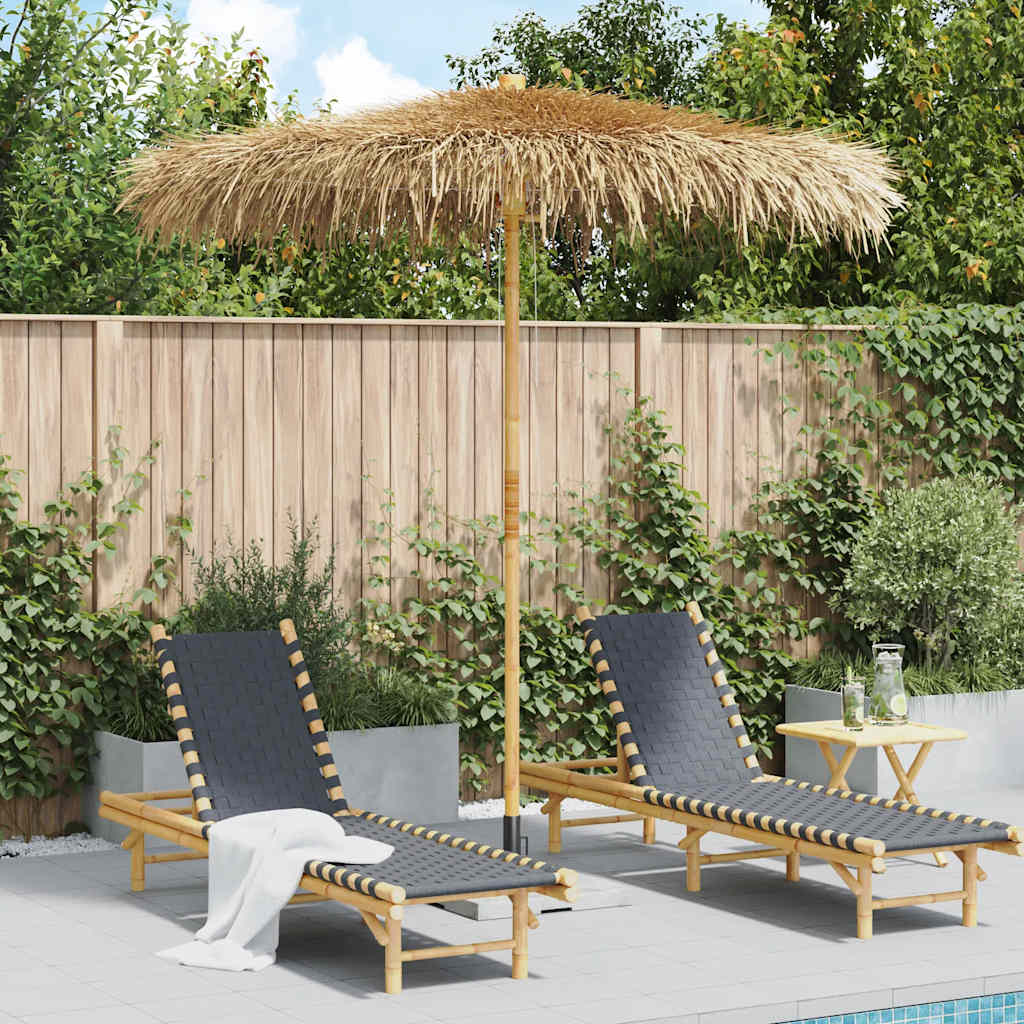 Tiki Paraplu met Bananenblad Luifel 240 cm Bamboe