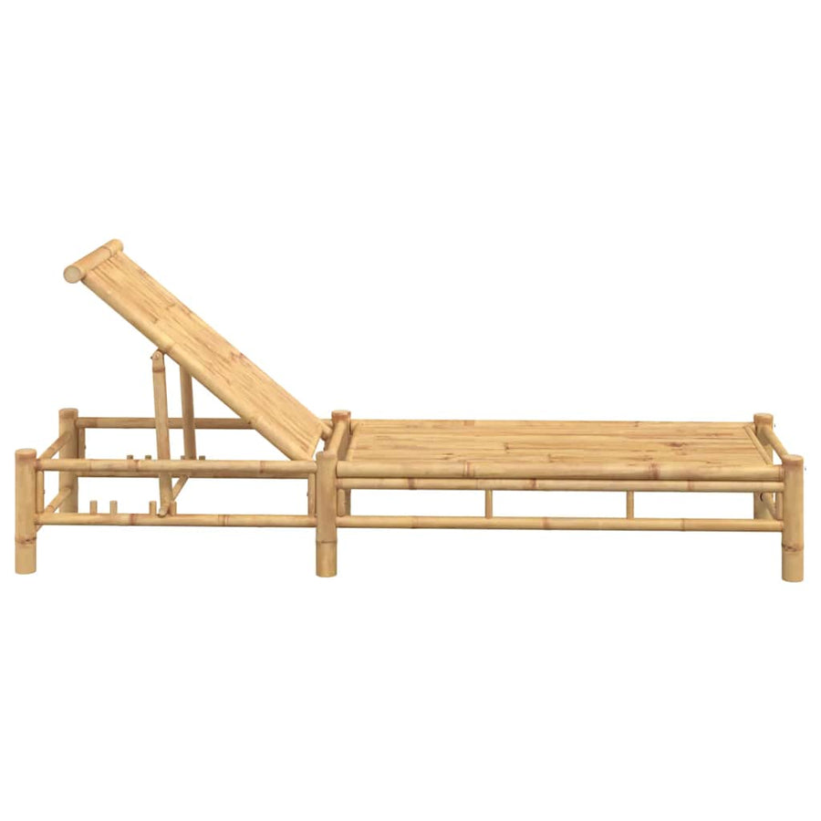 Ligbed 55X199X30 Cm Bamboe Bruin