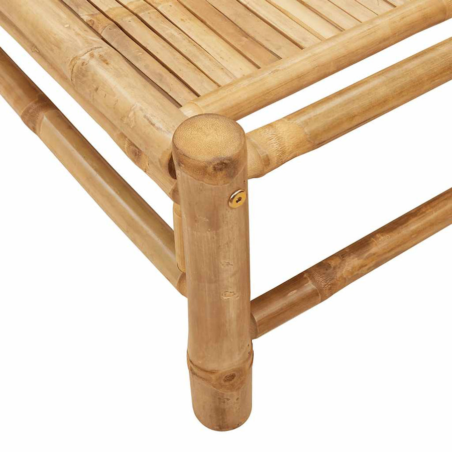 Ligbed 55X199X30 Cm Bamboe Bruin
