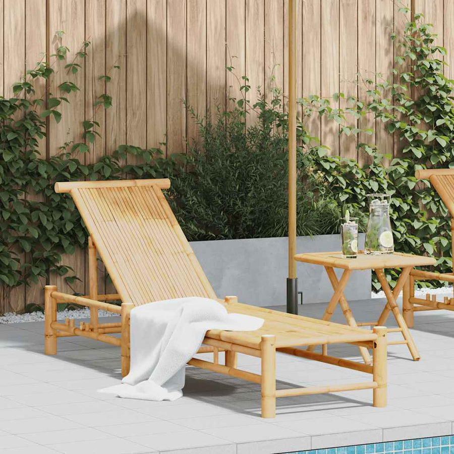 Ligbed 55X199X30 Cm Bamboe Bruin