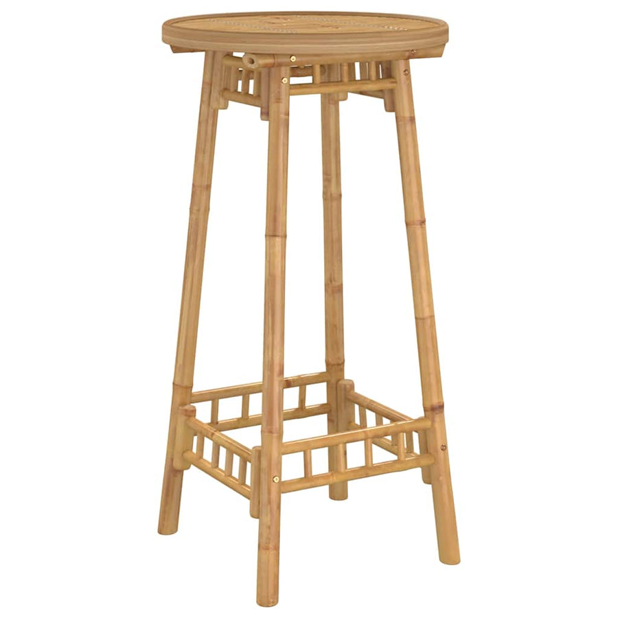 Bartafel Voor Buiten Rond Ø55X100 Cm Bamboe
