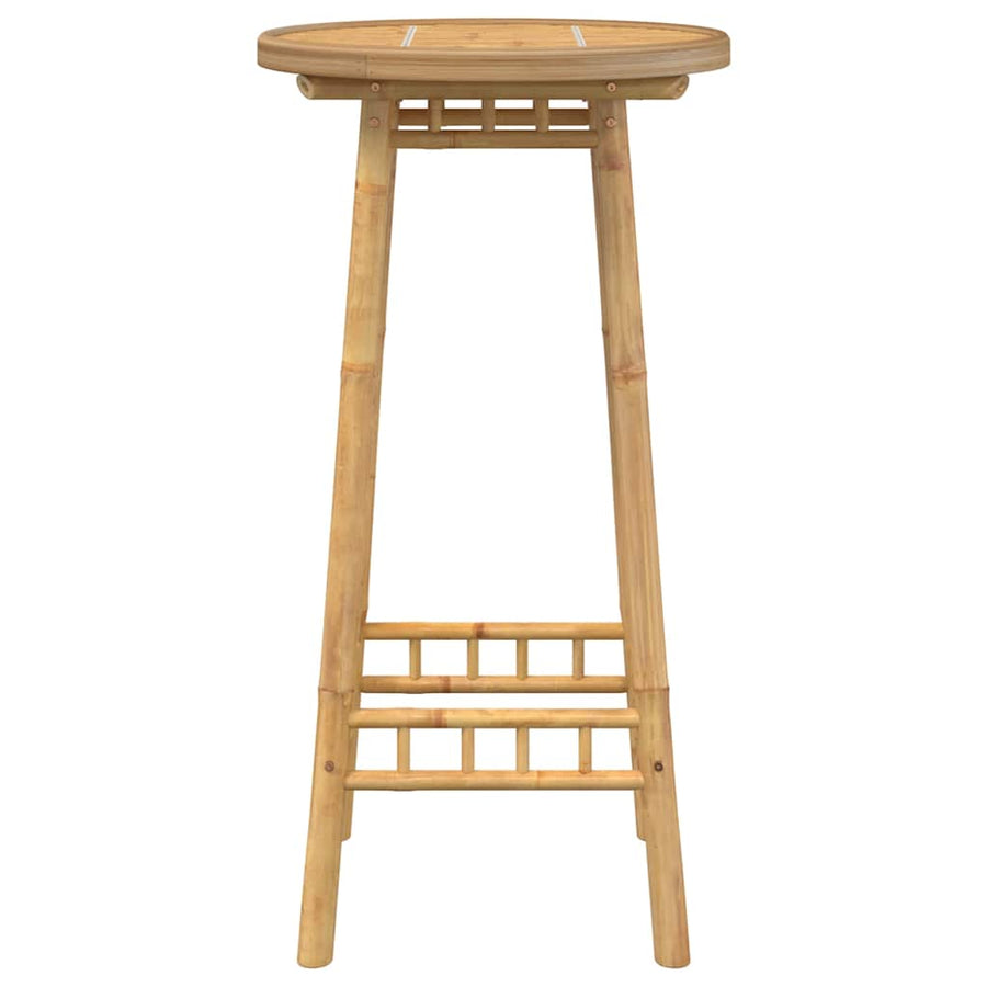 Bartafel Voor Buiten Rond Ø55X100 Cm Bamboe