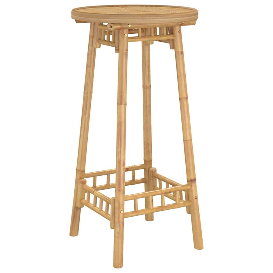 Bartafel Voor Buiten Rond Ø55X100 Cm Bamboe