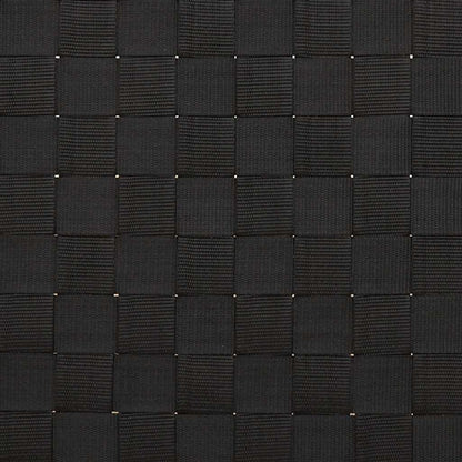 Ligstoel met zwart geweven band 55x200x30 cm bamboe