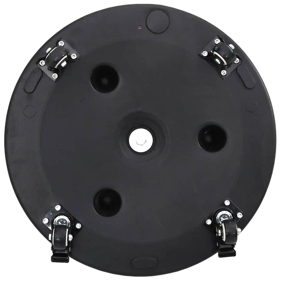 Parasolvoet Zwart Ø38-48 mm PE en beton en ijzer
