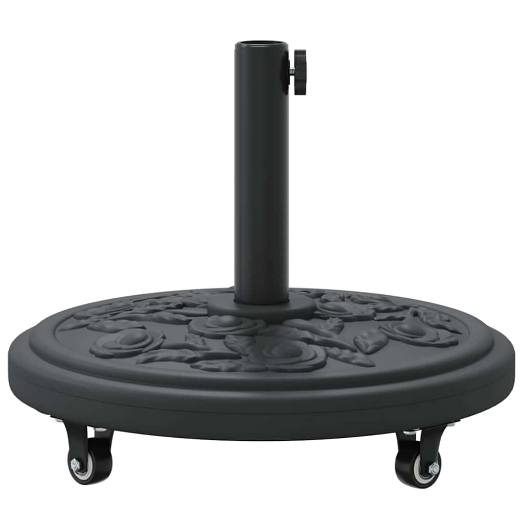 Parasolvoet Zwart Ø38-48 mm PE en beton en ijzer