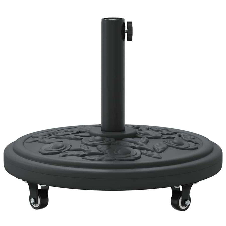 Parasolvoet Zwart Ø38-48 mm PE en beton en ijzer
