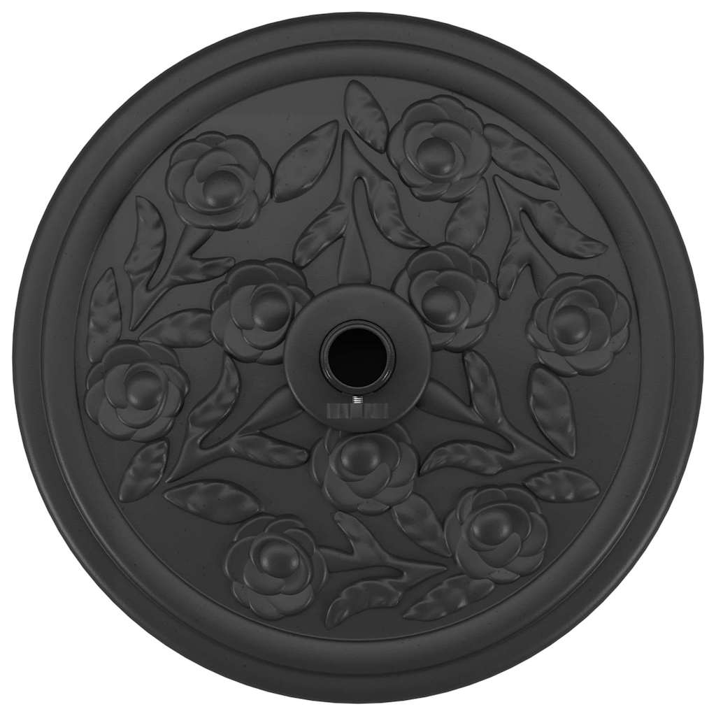 Parasolvoet Zwart Ø38-48 mm PE en beton en ijzer