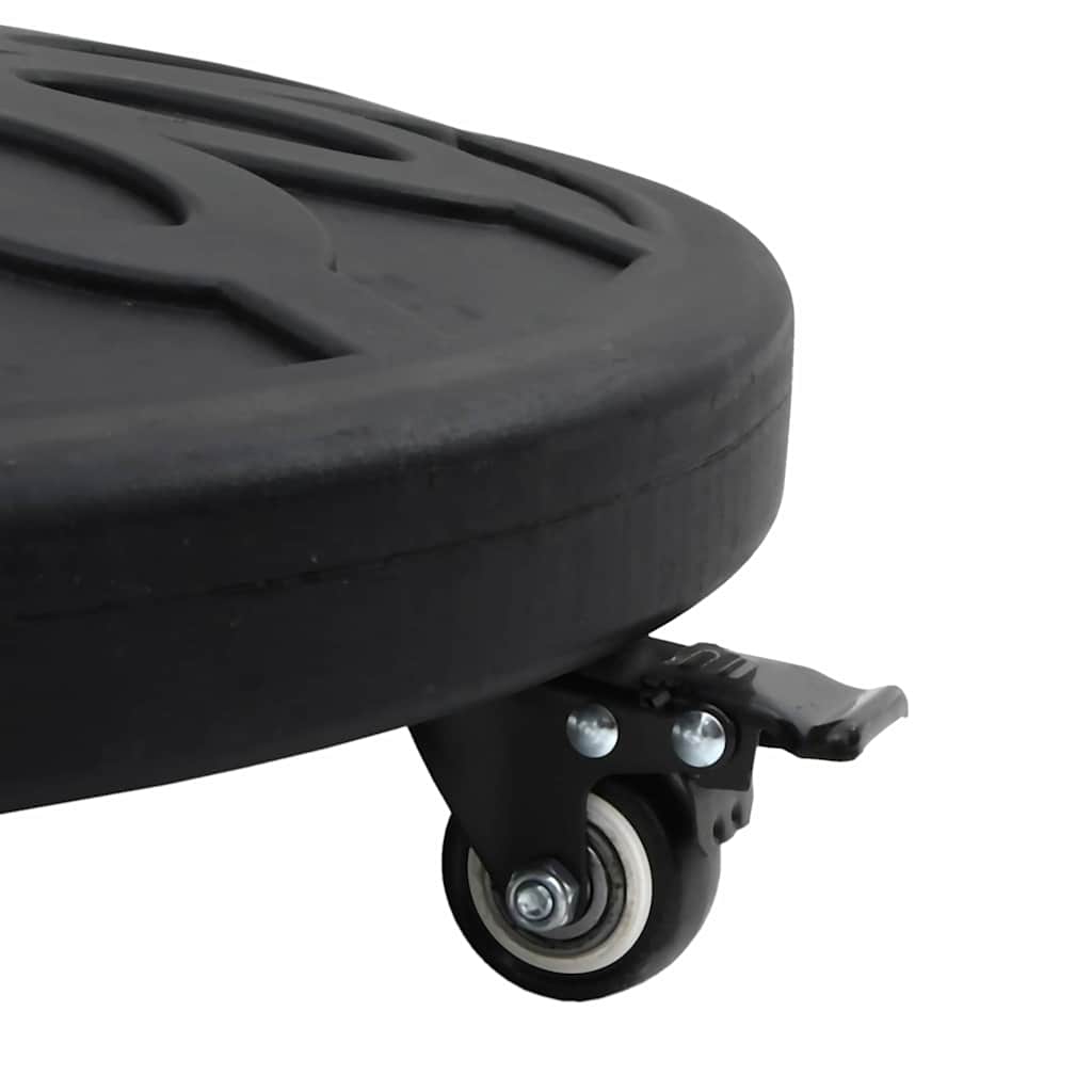 Parasolvoet Zwart Ø38-48 mm PE en beton en ijzer