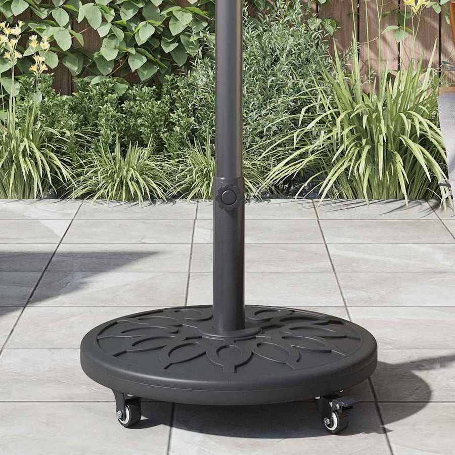 Parasolvoet Zwart Ø38-48 mm PE en beton en ijzer