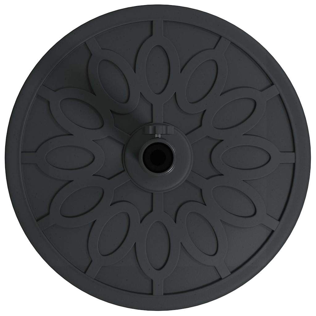 Parasolvoet Zwart Ø38-48 mm PE en beton en ijzer