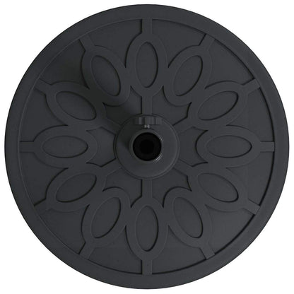 Parasolvoet Zwart Ø38-48 mm PE en beton en ijzer